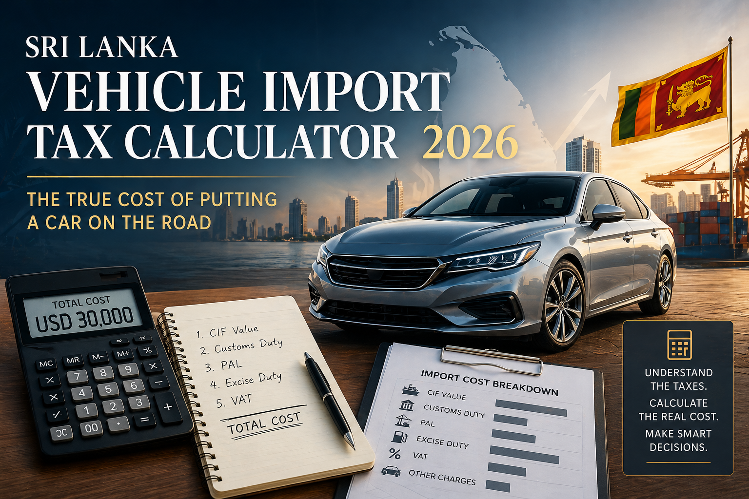 Sri Lanka Vehicle Import Tax Calculator 2026