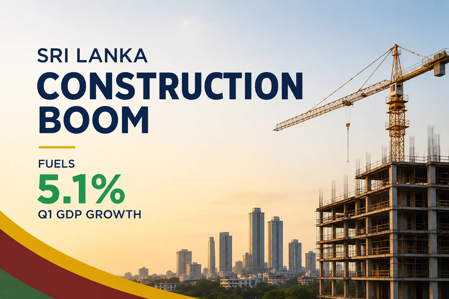 Sri Lanka Construction Boom Fuels 5.1% Q1 GDP Growth